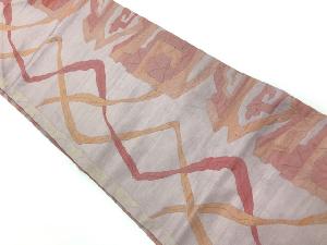 リサイクル　抽象模様織出し名古屋帯